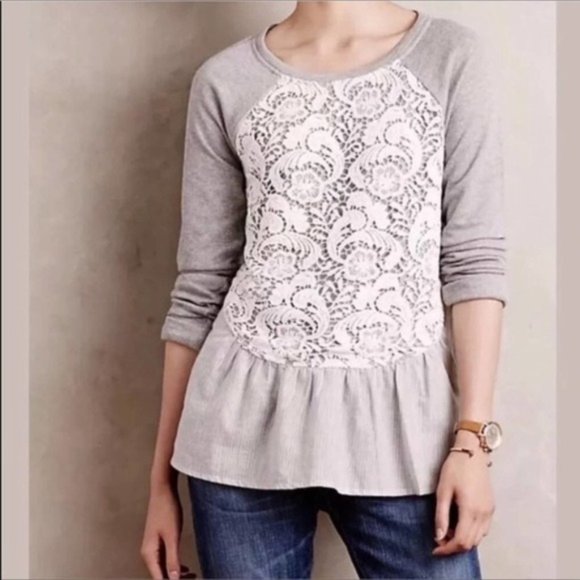 Anthropologie Tops - Anthropologie Sunday In Brooklyn Meja Lace Sweater